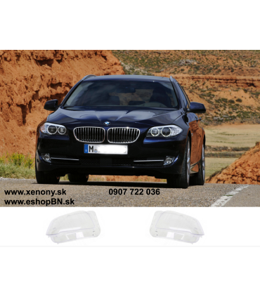 Svetelné kryty BMW 5 F10, F11 2010-2016, predné plasty, kryty svetlometov, 1ks