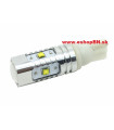 CREE LED T10 12V, 25W (5x5W) biela, W5W, W16W 1kus