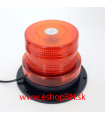 LED  maják, výstražné svetlo oranžové 40xLED s magnetom 20W R65 R10 10x13cm