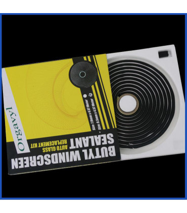 Butyl kaučukové pružná šnúra Orgavyl na predné kryty, plasty svetlometov nahrievatelné, 4,75m. Butylkaučuková šnúra.