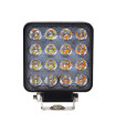 LED svetlo štvorcové biele / oranžové 48W, 11cm, ECE R10